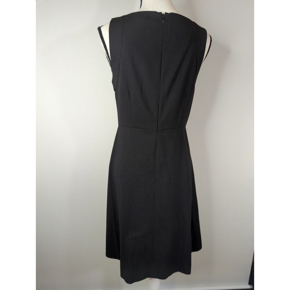 Theory Black Squared Neck‎ Dress Women's Size 8  Academia Preppy Casual - Picture 5 of 8